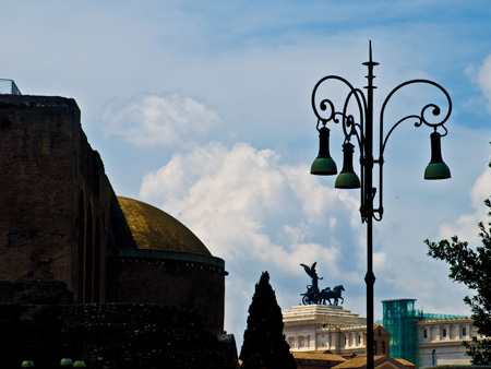 From a Taxi by the Collosseum